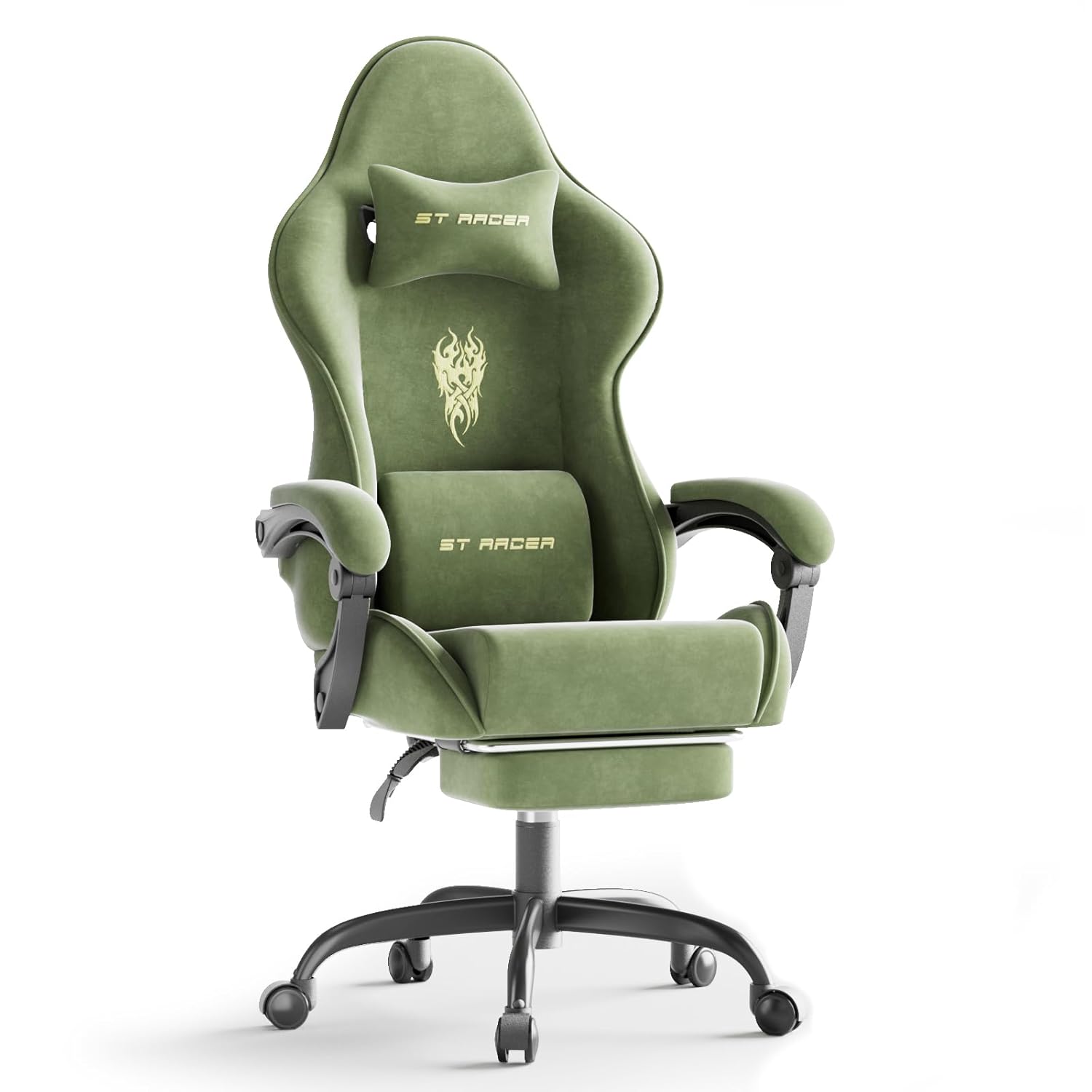 Gaming Chair - Chaise de jeu en tissu velours,