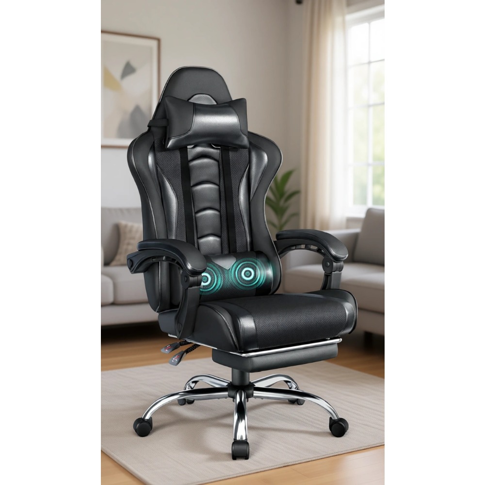 Gaming Chair - Chaise de jeu confortable en cuir