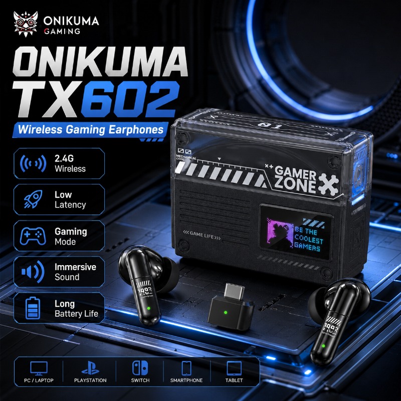 Pc Gaming Vs Ps5 - Écouteurs de jeu Bluetooth ONIKUMA TX602,