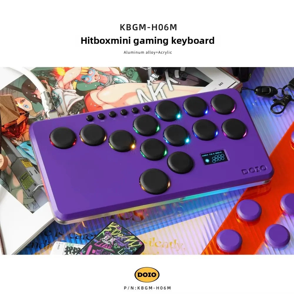 Pc Gaming Vs Ps5 - DOIO KBGM-H06M HITBOX alliage d'aluminium mini