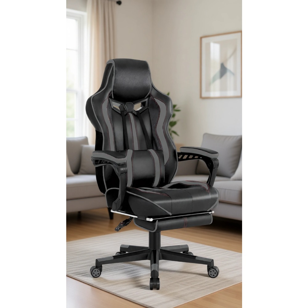 Gaming Chair - Chaise de jeu ergonomique inclinable avec