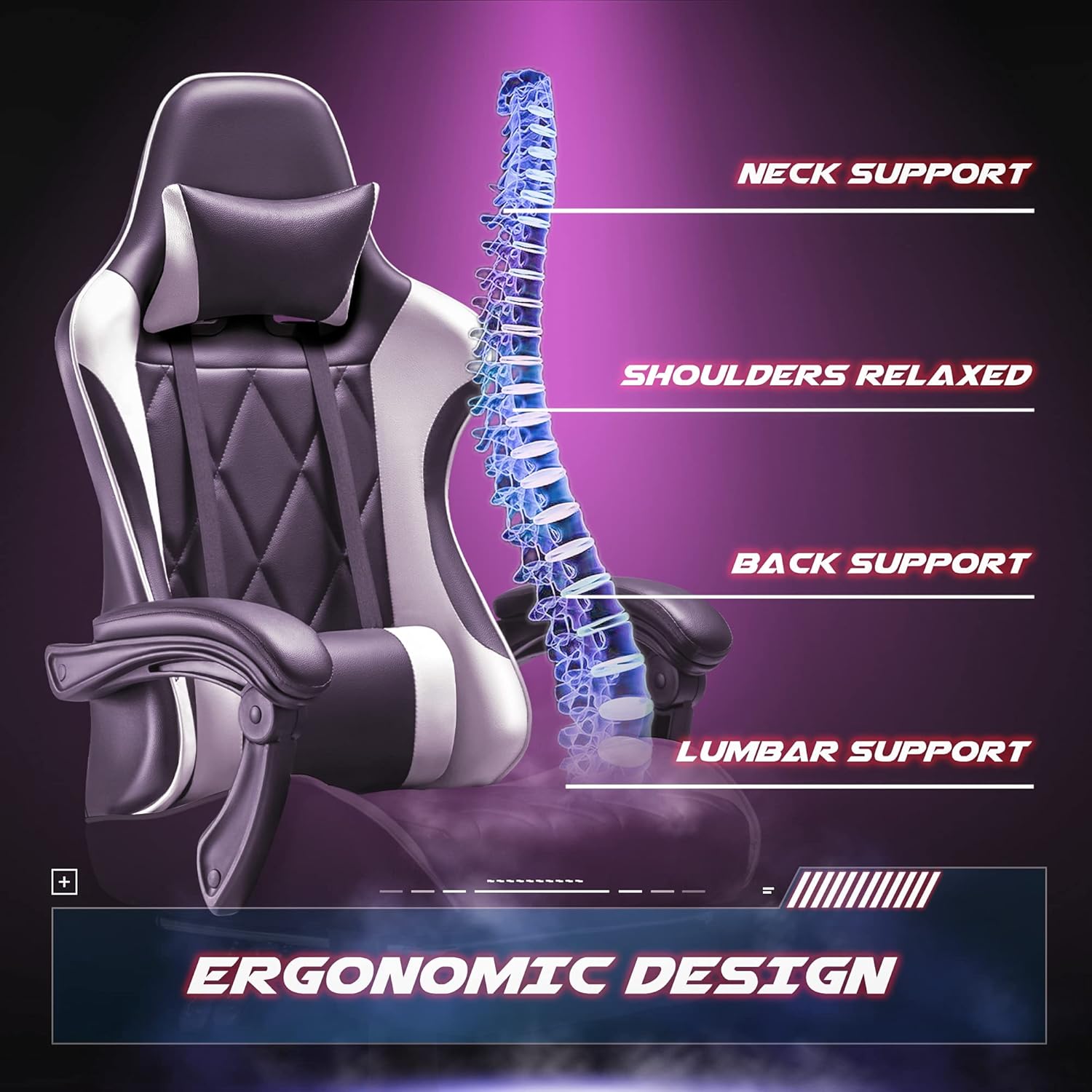 Chaise de jeu, chaise d'ordina - Gaming Chair avis et prix