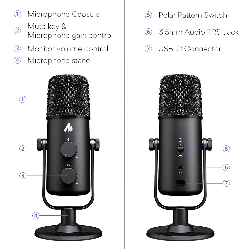 Microphone à condensateur MAON - Pc Gaming Games avis et prix