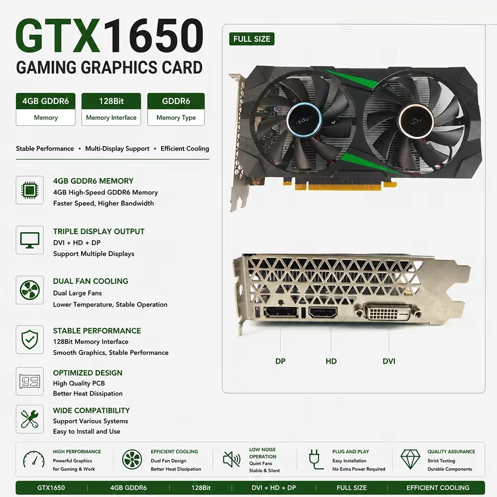 Carte graphique GTX 1650 4 Go  - Pc Gaming Gtx 1650 avis et prix