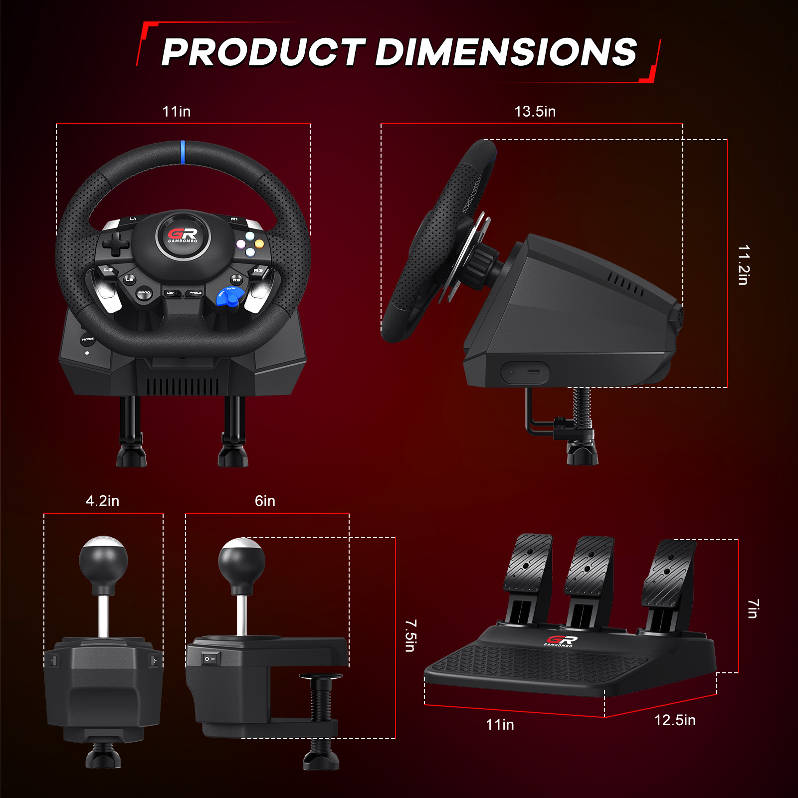 Volant de jeu F127 pour PS5/PS - Pc Gaming Ps5 avis et prix